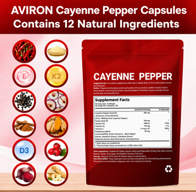 AVIRON™ Cayenne Pepper Softgels
