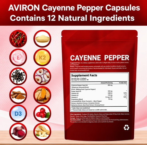 AVIRON™ Cayenne Pepper Softgels