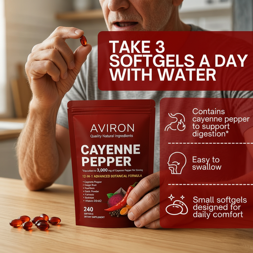 AVIRON™ Cayenne Pepper Softgels