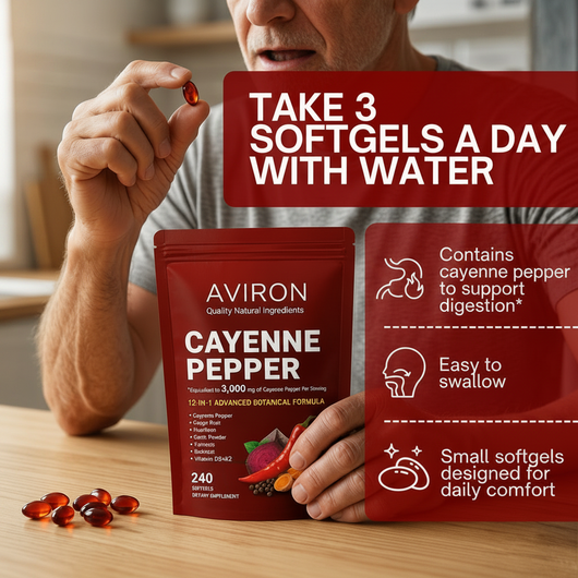AVIRON™ Cayenne Pepper Softgels